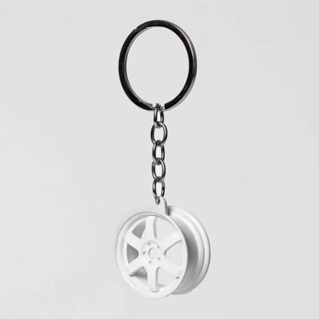 Volk Racing | Snow White Keychain
