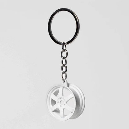 Volk Racing | Snow White Keychain