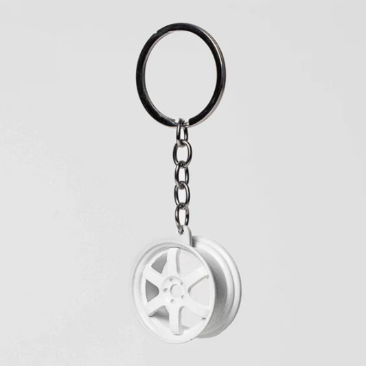 Volk Racing | Snow White Keychain