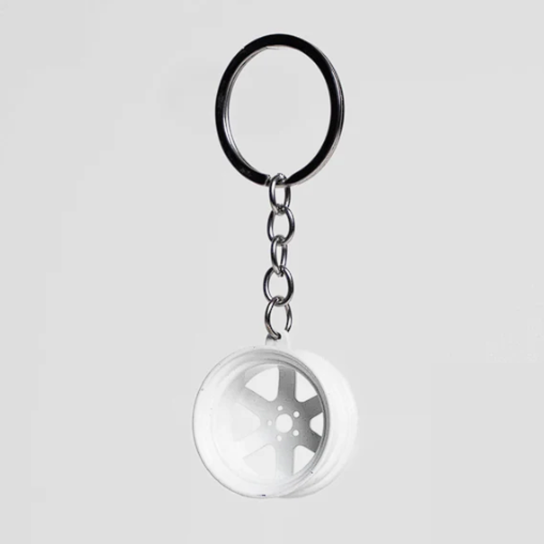 Volk Racing | Snow White Keychain