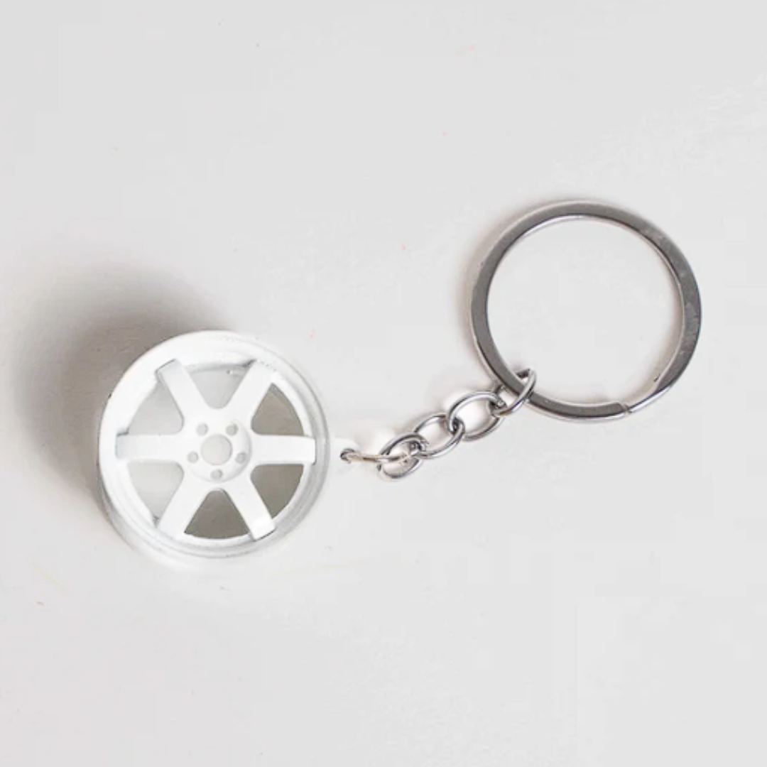 Volk Racing | Snow White Keychain